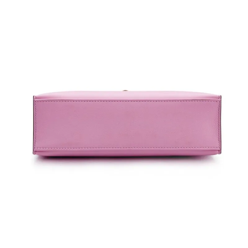 HERMES Mini Kelly Generation 1 Swift Leather Kelly Bag Handbags Women's X9 Mauve Sylvestre Marigold Purple-4