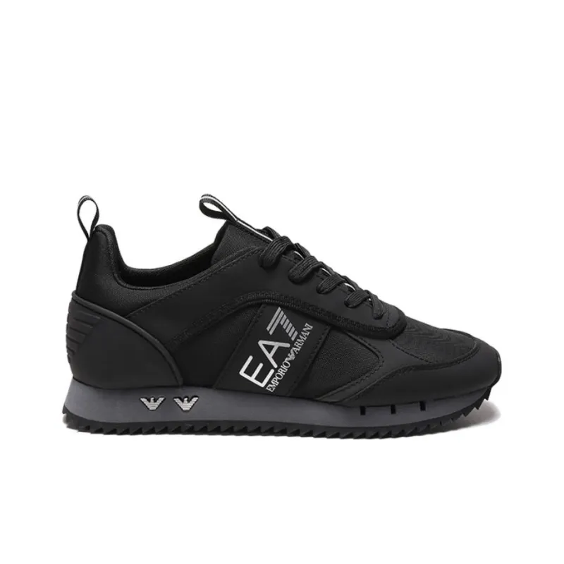 EMPORIO ARMANI Logo Patch Lace-Up Sneakers-1