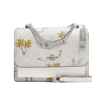 COACH Klare Leather Envelope Bag, Crossbody Bag, Shoulder Bag Small Size Women's