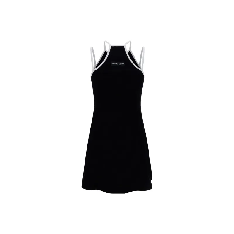 Marine Serre Sleeveless Dresses Women's Black-1