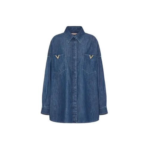 Valentino Shirts Women's Denim Blue