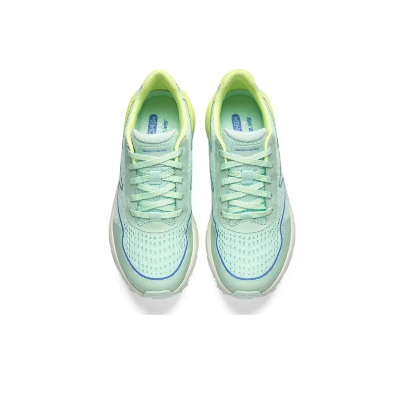 Skechers Anti Slip Wear Resistant Low Top Trail Running Shoes Women's Cyan Yellow-2