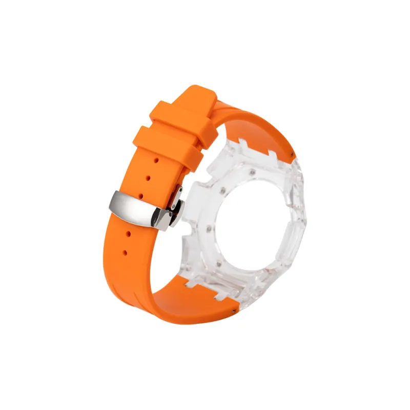 SHOCKTIMES 4.0 Glacier Orange Integrated Watch Case Strap Unisex-1
