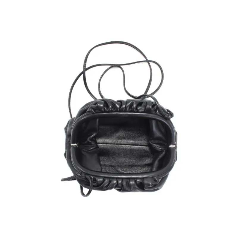 Bottega Veneta POUCH Cloud Bag Calfskin Clutch Shoulder Bag Women's Black-7