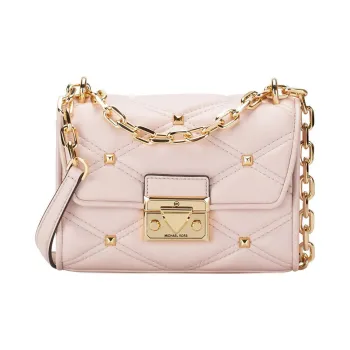 MICHAEL KORS Leather Crossbody Bag, Shoulder Bag Trumpets Women's Pink