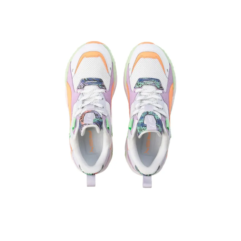 PUMA Rs-Trck Feelin 'Xtra Purple' Anti-Slip Wear-Resistant Low-Top Sports Casual Shoes Women's White Purple Orange-2