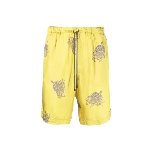 DRIES VAN NOTEN Sports Shorts Men Yellow