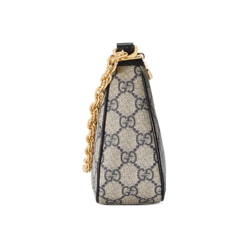 GUCCI Ophidia Canvas With Leather Trim Shoulder Bag, Handbag, Shoulder Bag Women's-4