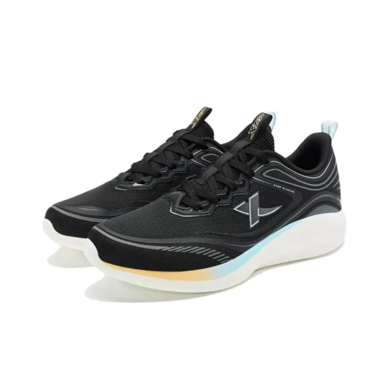 XTEP Lighten 7.0 Cushioning Anti Slip Wear Resistant Breathability Low Top Running Shoes Women's Black-1