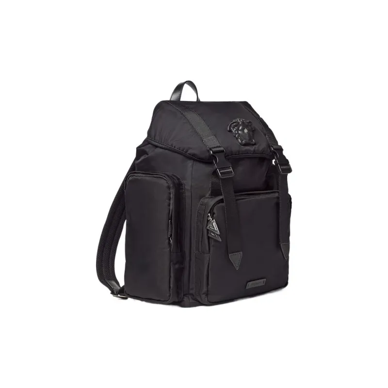 VERSACE Polyamide Backpack Regular Men's Black-1