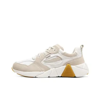 Skechers MARK NASON Los Angeles Anti Slip Wear Resistant Low Top Running Shoes Women's White Yellow