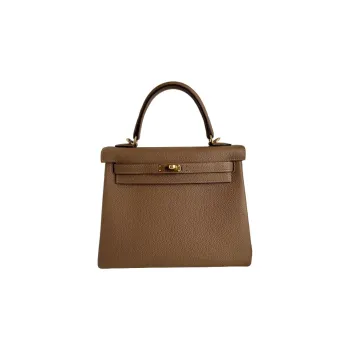 HERMES Kelly Togo Calfskin Kelly Bag Shoulder Bag Crossbody Bag Handbag Regular Women's 3G Alezan Chestnut