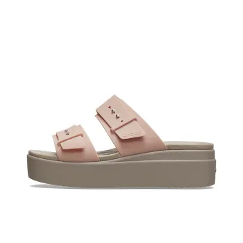 Crocs Pale Blush Brooklyn Sandal 'Brown Beige' Women's