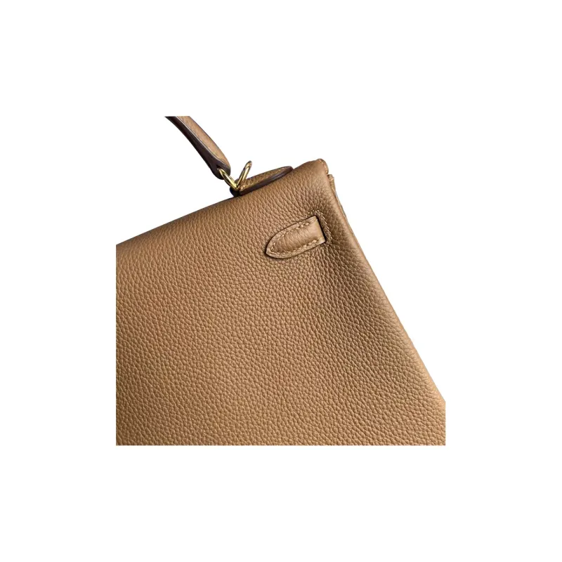 HERMES Kelly Togo Calfskin Kelly Bag Shoulder Bag Crossbody Bag Handbag Regular Women's 3G Alezan Chestnut-3