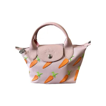 LONGCHAMP Leather Handbag Shoulder Bag Crossbody Bag Mini Women's Cherry Blossom Pink