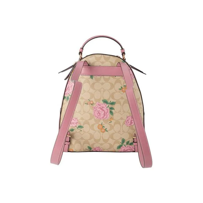 COACH Cow Leather Backpack Medium Size Women's Khaki-2