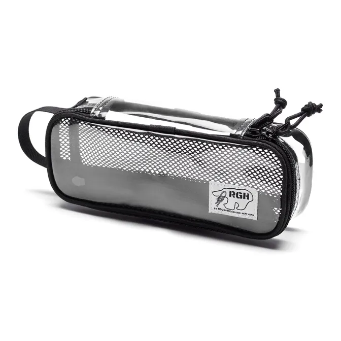 Rough Enough PVC Makeup Bag, Toiletry Bag Medium Size Unisex Transparent-0