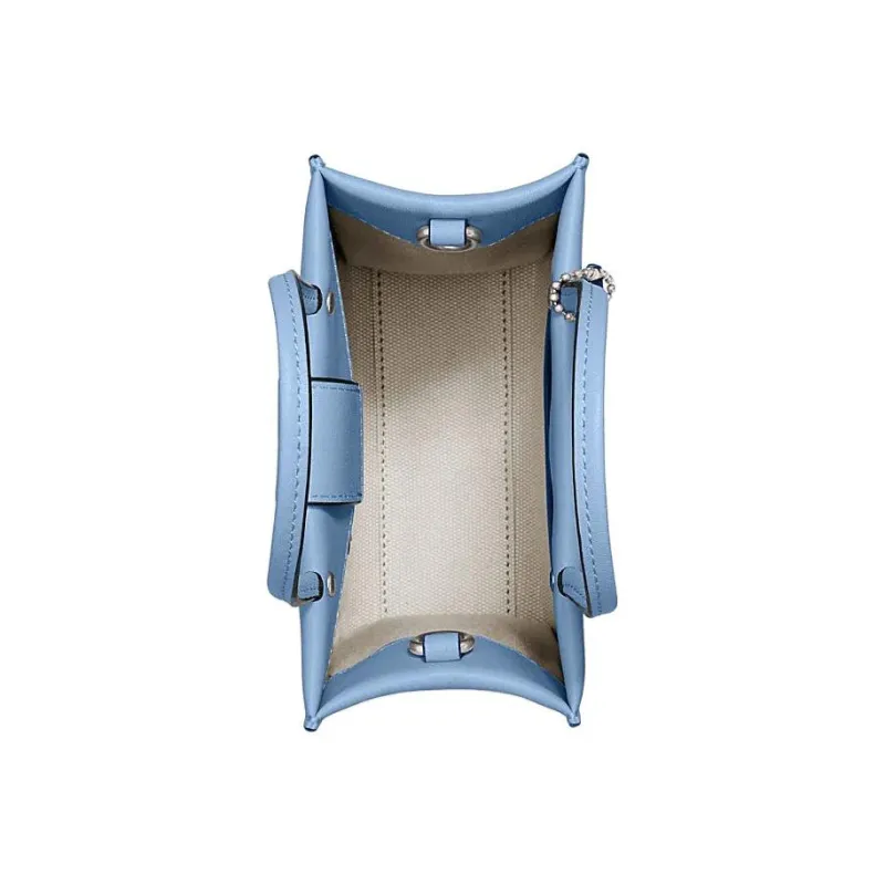 COACH Cashin Natural Cow Leather Tote Bag Shopping Bag Handbag Shoulder Bag Crossbody Bag Mini Women's Sky Blue-2