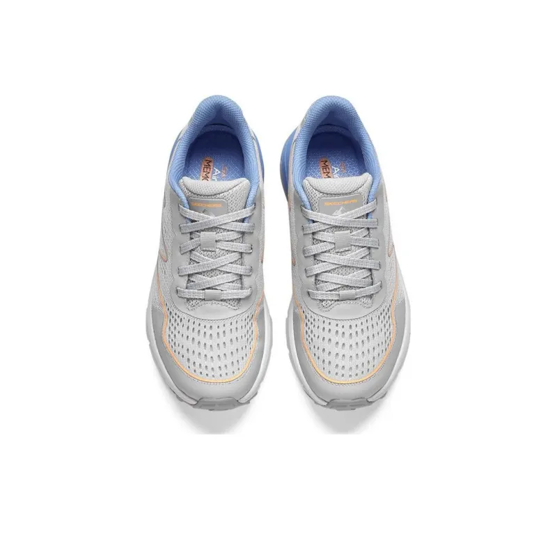 Skechers Anti Slip Wear Resistant Low Top Running Shoes Women's Gray Blue-2