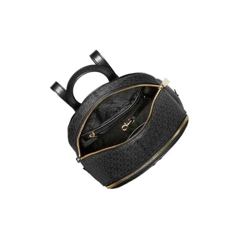 MICHAEL KORS Leather Backpack Medium Size Women's Brown-3