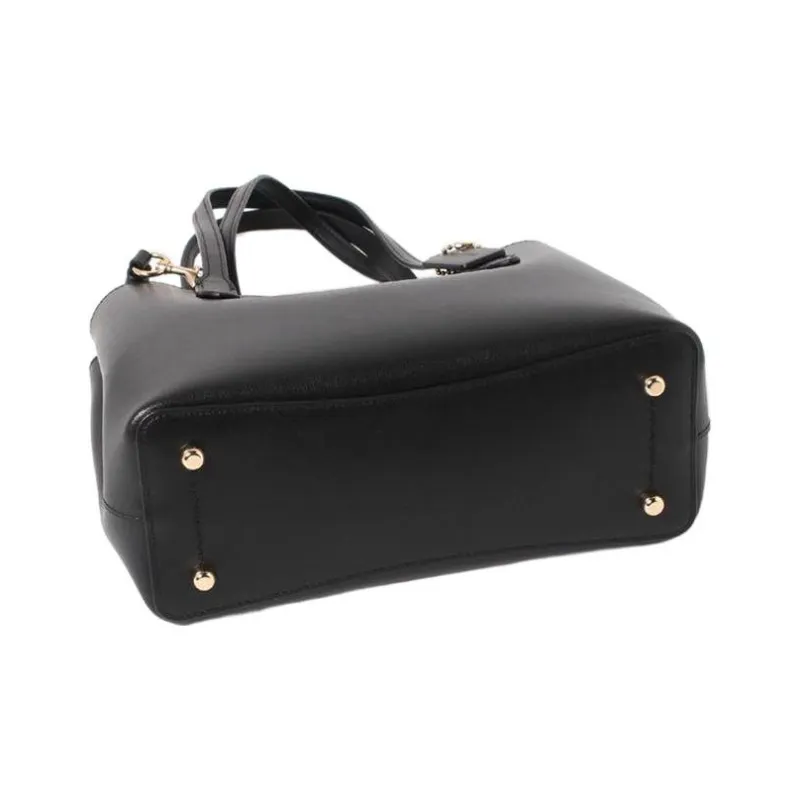 COACH Avenue Leather Tote Bag Shopping Bag Handbag Crossbody Bag Shoulder Bag Women's Black-3
