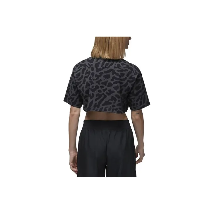 Jordan Crop Tops Women's Black-1