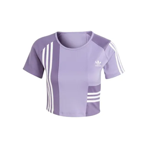 Adidas Originals Crop Tops Women's Purple