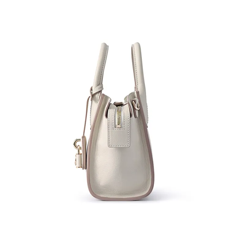 FION Cow Leather Tote Handbag, Shoulder Bag Trumpets Women's-3