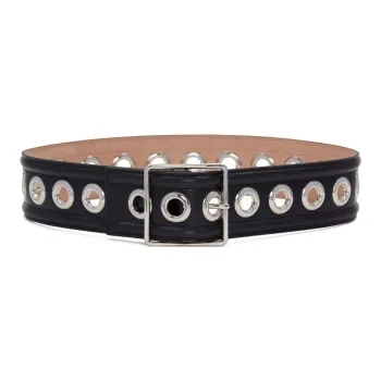 Alexander McQueen Eyelet Detailed Buckled Belt