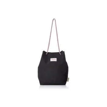 ROOTOTE Nylon Fabric Shoulder Bag, Crossbody Bag Regular Unisex Black/Brown