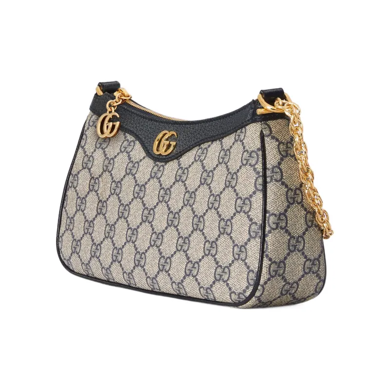 GUCCI Ophidia Canvas With Leather Trim Shoulder Bag, Handbag, Shoulder Bag Women's-3