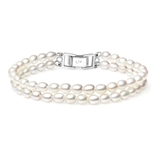 CHOW TAI FOOK Pearl Bracelets Women's Double-Layer Pearl Bracelets