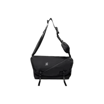 NOMK Oxford Shoulder Bag, Crossbody Bag Large Size Unisex Black