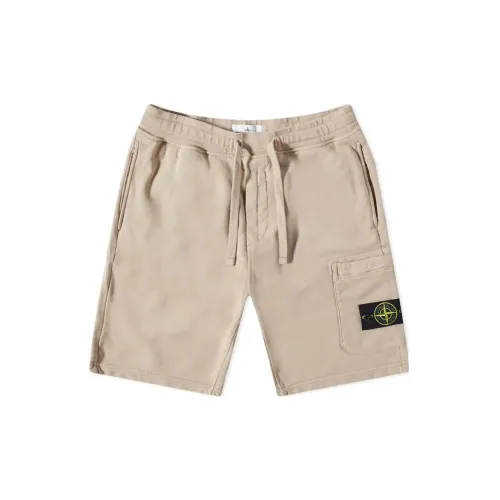 STONE ISLAND Cargo Shorts Men Light Gray Brown