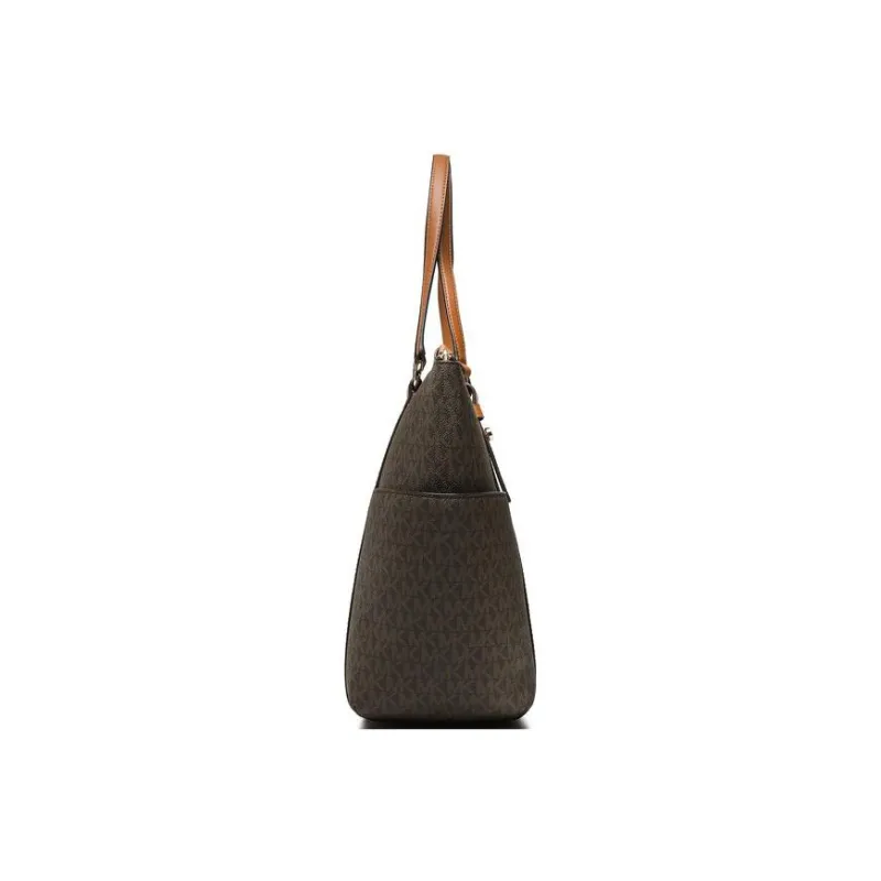 MICHAEL KORS MK Sullivan Coated Canvas/ Tote Bag, Shopping Bag, Handbag Tubas Women's Dark Brown & Acorn Brown-2