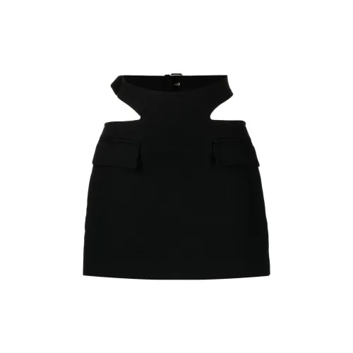 DION LEE Y-front Buckle Mini Skirt