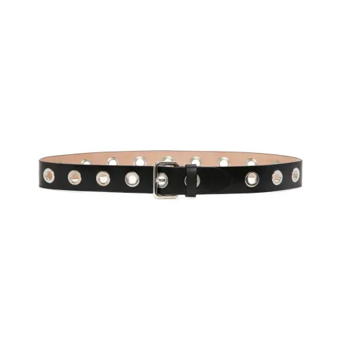 Alexander McQueen Leather Belts Men Black