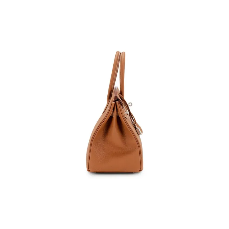 HERMES Birkin Epsom Leather Birkin Bag Handbag Regular Women's 37 Gold Brown-2