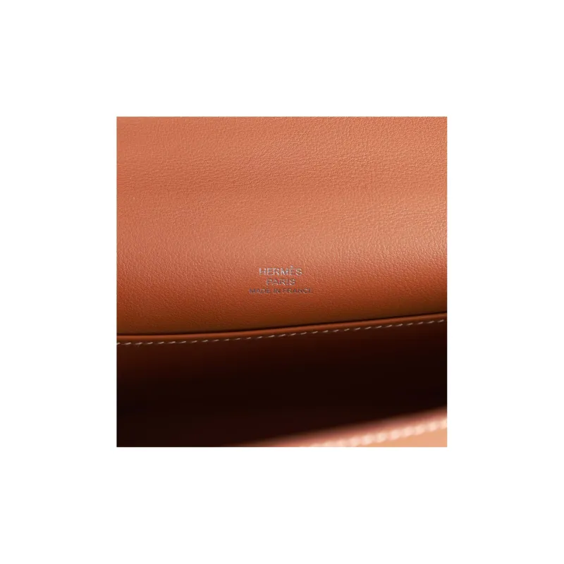 HERMES Mini Kelly Generation 1 Lambskin Kelly Shoulder Bag, Crossbody Bag, Handbag Women's 37 Gold Brown-6