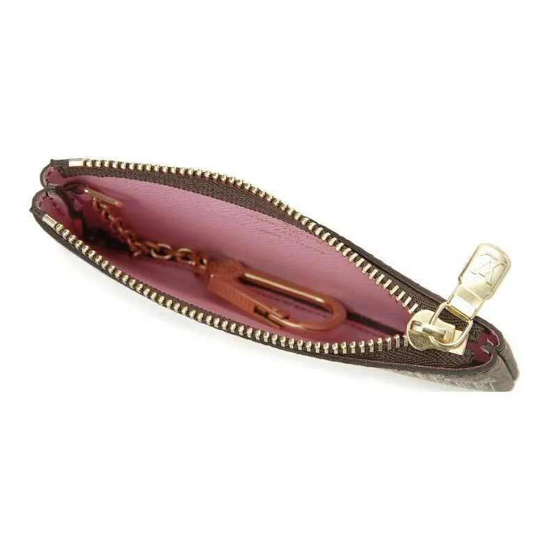 LOUIS VUITTON Key Pouch Vivienne Holiday Monogram Canvas/Pink-2