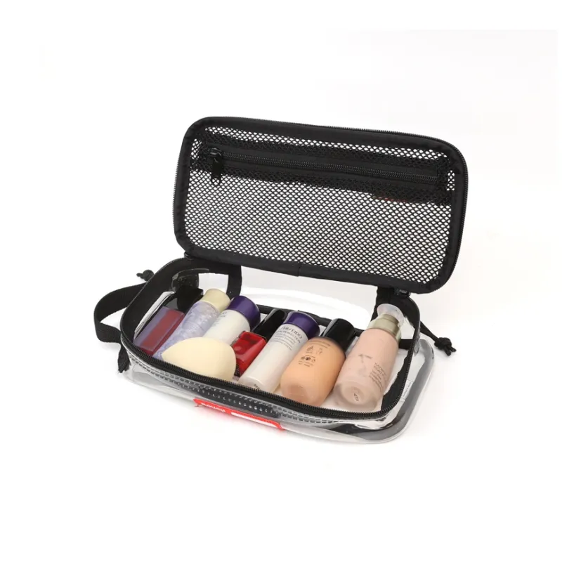 Rough Enough PVC Makeup Bag, Toiletry Bag Medium Size Unisex Transparent-2