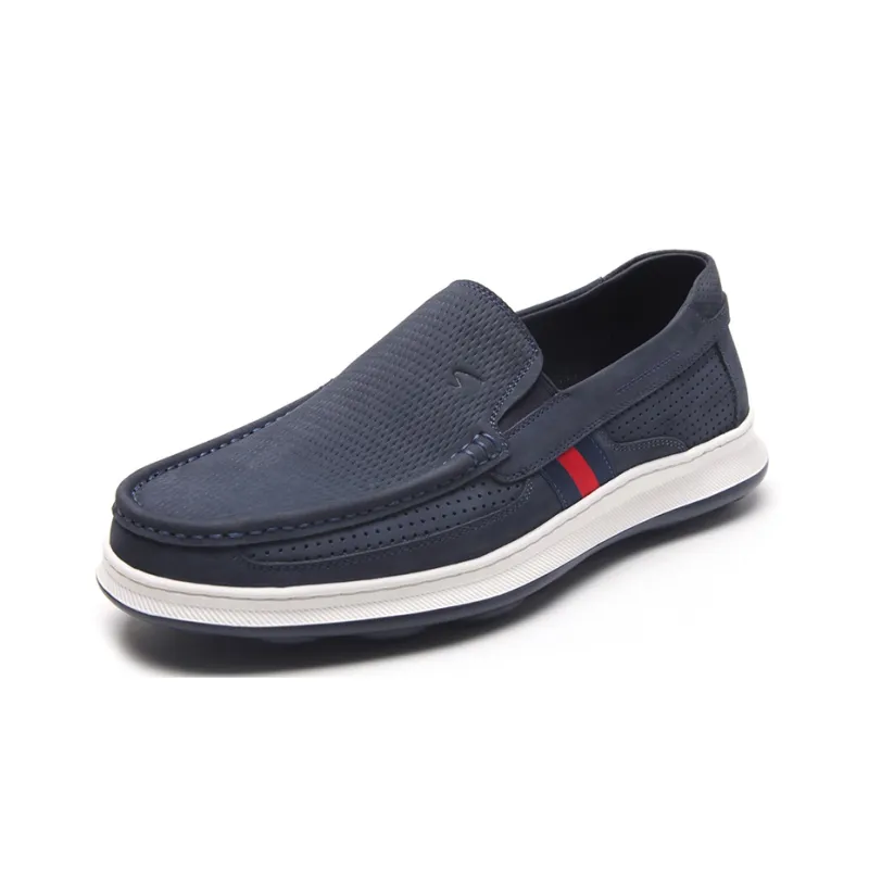 Satchi Casual Leather Shoes Men's Blue-1
