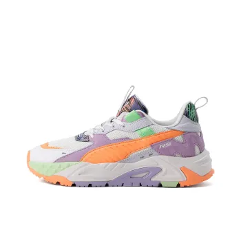 PUMA Rs-Trck Feelin 'Xtra Purple' Anti-Slip Wear-Resistant Low-Top Sports Casual Shoes Women's White Purple Orange