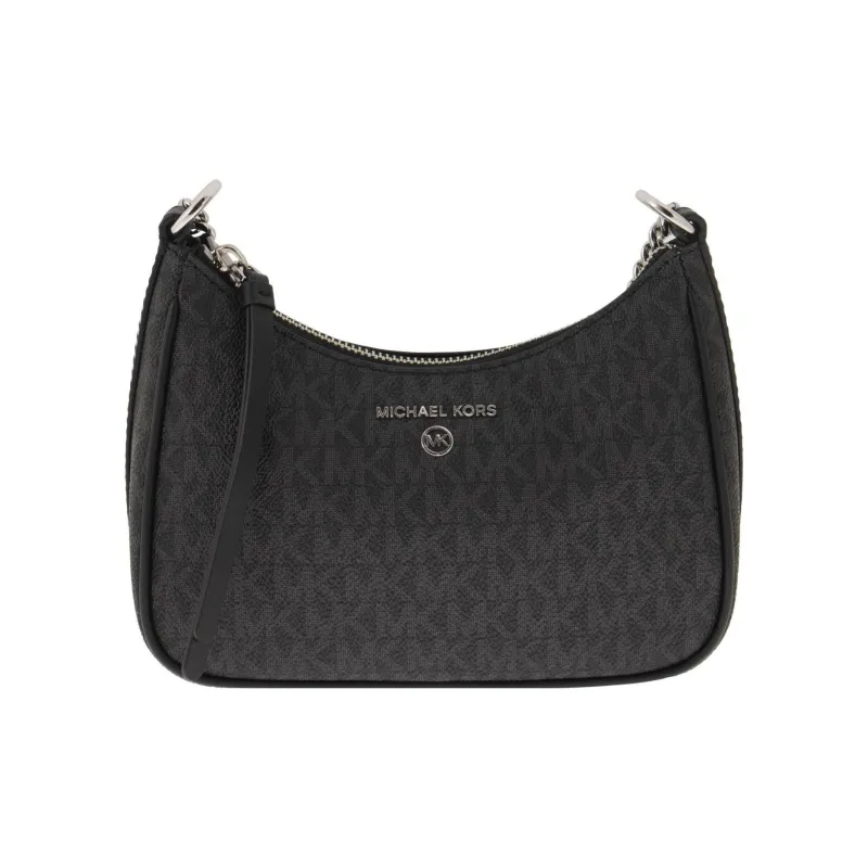 MICHAEL KORS Jet Set Charm Canvas Baguette Underarm Shoulder Bag Women's Black-1