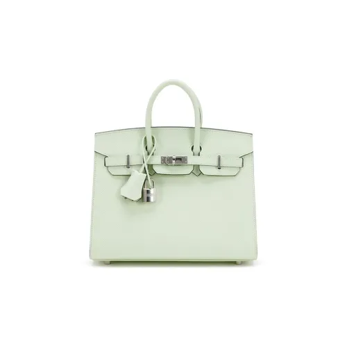 hermes brioni Cotton Epsom Leather Cotton Bag Handbag 25 Women's 0S Vert Fizz Bubble Green