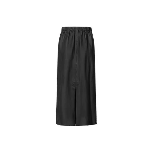 MEIYANG Casual Long Skirts Women's Black