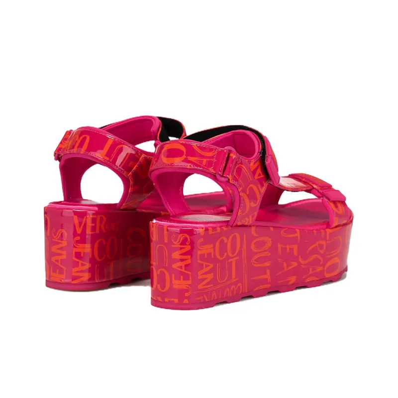 VERSACE JEANS Beach Sandals Women's Fuchsia-3