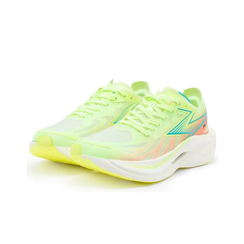 361° Feiran 2 Balance Rebound Low Top Running Shoes Women's Fluorescent Light Yellow Green-2