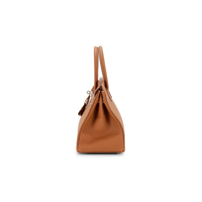 HERMES Birkin Epsom Leather Birkin Bag Handbag Regular Women's 37 Gold Brown-3