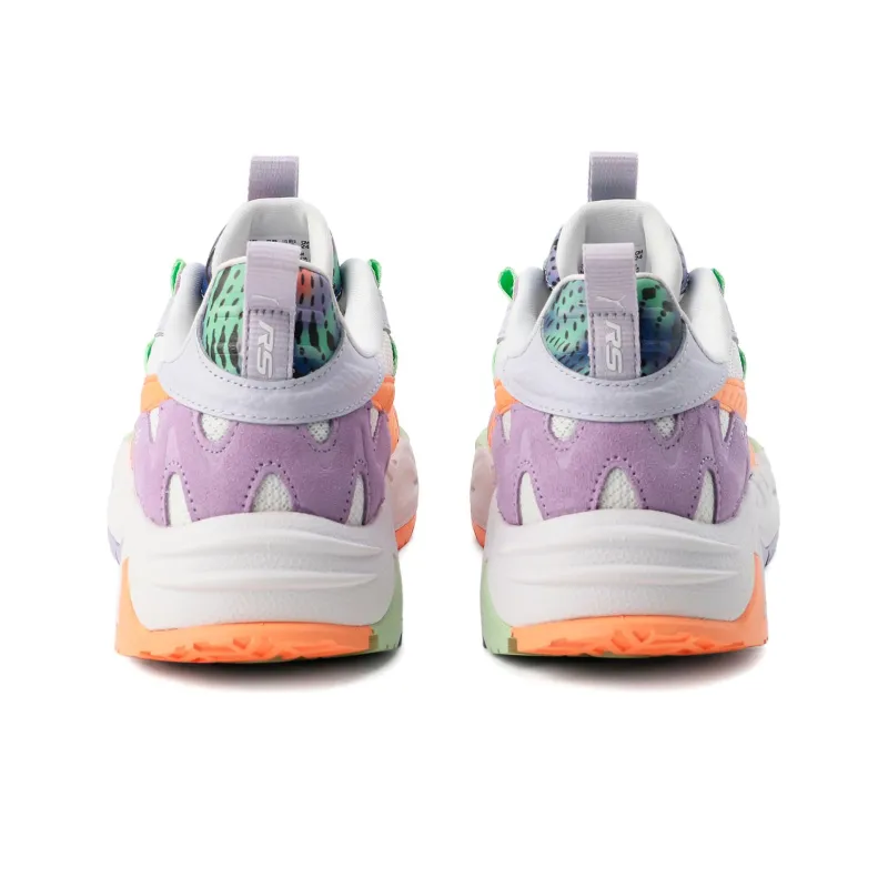 PUMA Rs-Trck Feelin 'Xtra Purple' Anti-Slip Wear-Resistant Low-Top Sports Casual Shoes Women's White Purple Orange-3